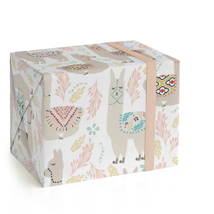 LaLaLlama Wrapping Paper Sheets