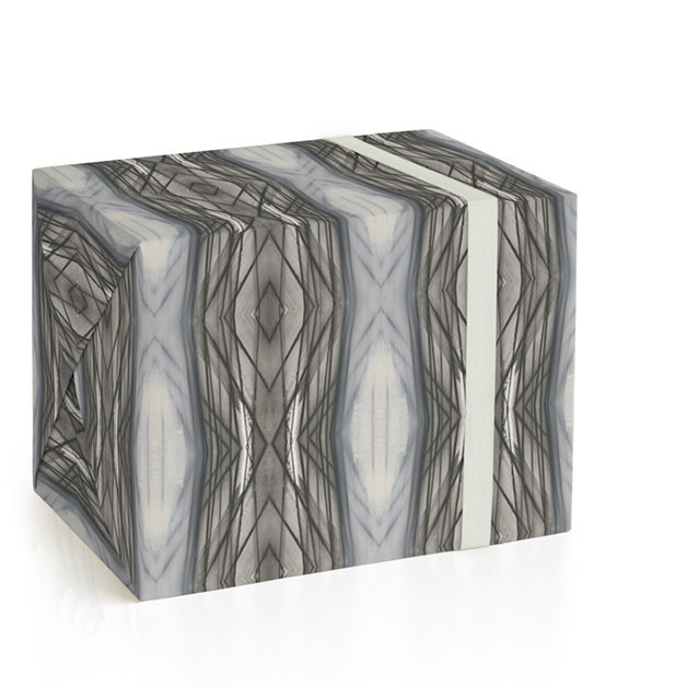 Ikat Stripe Wrapping Paper Sheets