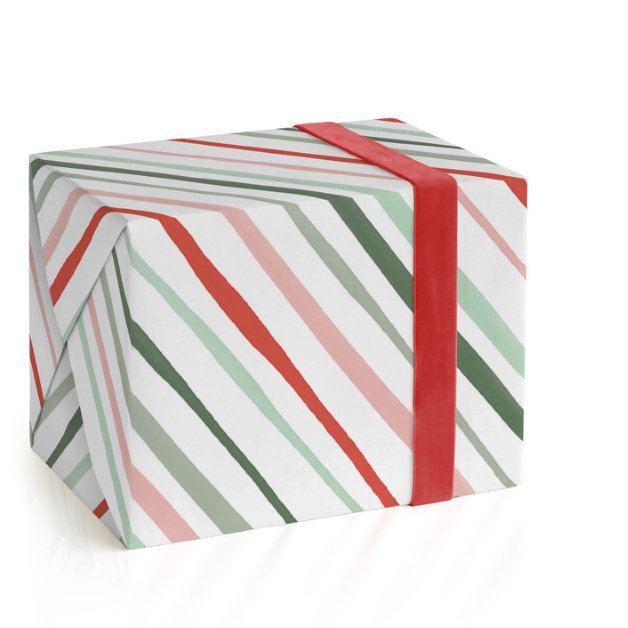 Festive Lines Wrapping Paper Sheets