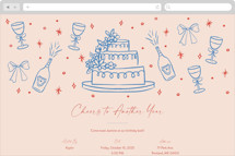 Couple Cheers Online Birthday Invitations