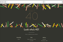 Happy 40th Birthday! Online Birthday Invitations