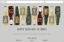Happy beerday Online Birthday Invitations