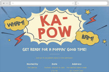 Pop Art Party Online Birthday Invitations