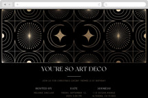 You're so Art Deco Online Birthday Invitations