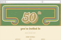 retro birthday bash Online Birthday Invitations