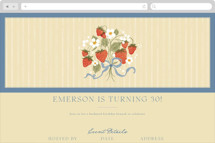 Strawberry Sunshine Online Birthday Invitations