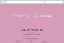 Cheers Celebration Online Birthday Invitations