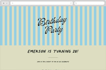 calvin Online Birthday Invitations