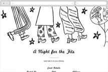 A Night for the Fits Online Birthday Invitations