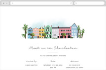 Rainbow Row Weekend Online Bachelorette Party Invitations