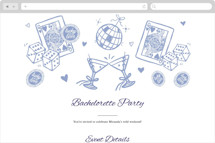Lucky in Love Bachelorette Online Bachelorette Party Invitations