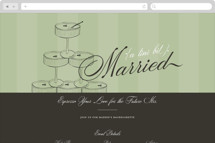 A Tini Bit Married Online Bachelorette Party Invitations