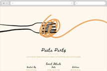 Pasta Social Club Online Dinner and Cocktail Party Invitations