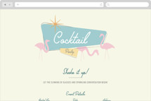 clink and sparkle Online Dinner and Cocktail Party Invitations