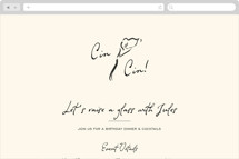 Cluny Online Dinner and Cocktail Party Invitations