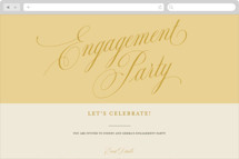 Bloom Online Engagement Party Invitations
