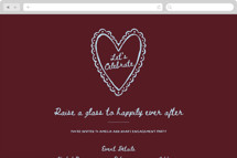 Ink Chic Online Engagement Party Invitations