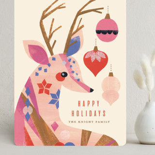 Geo Deer Grand Holiday Cards