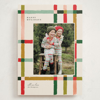 Knitted Plaid Grand Holiday Cards
