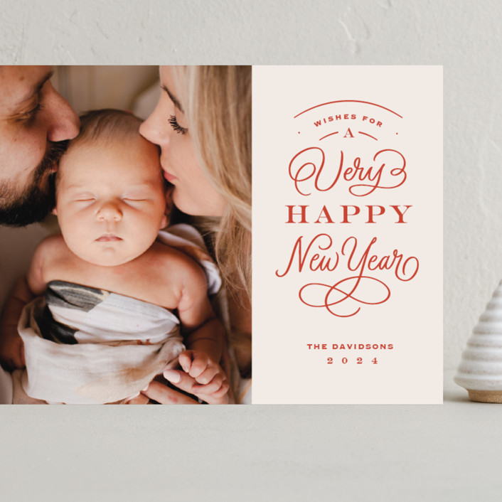 Stacked Greeting Grand Holiday Cards by Kristen Smith Minted