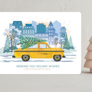 Taxi Cab Christmas Grand Holiday Cards