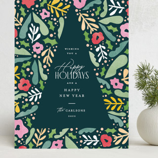 Flora Evergreen Grand Holiday Cards