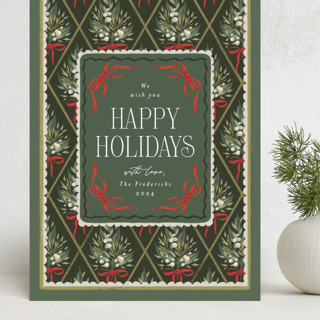 Holiday Diamond Botanical Bouquet Grand Holiday Cards
