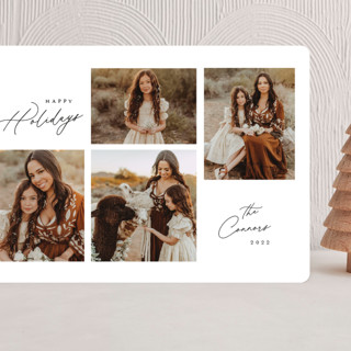 Simplistic Four Grand Holiday Cards