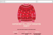 ugly sweater Online Holiday Party Invitations