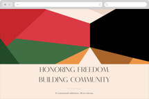 Kaleidoscope Online Holiday Party Invitations