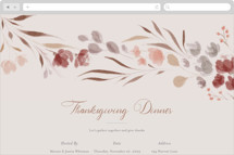 Thankful Harvest Online Holiday Party Invitations