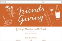 Friends Giving Online Holiday Party Invitations