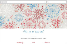 Fireworks Display Online Holiday Party Invitations