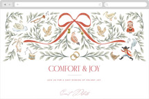 Twelve Days Online Holiday Party Invitations