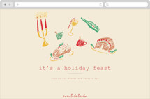 Seasonal Joy Online Holiday Party Invitations