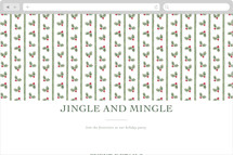 Holly Berry Frame Online Holiday Party Invitations