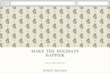 Block Print Holiday Online Holiday Party Invitations