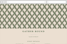 Holly Trellis Online Holiday Party Invitations