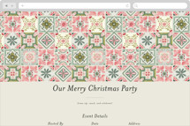 Tiles Online Holiday Party Invitations