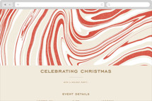 Peppermint Flavor Online Holiday Party Invitations