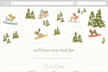 Snow Dogs Online Holiday Party Invitations