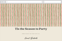 Preppy gratitude Online Holiday Party Invitations