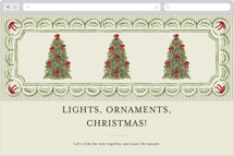 Holiday Bow tree Online Holiday Party Invitations