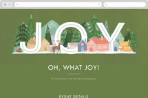 Joyful Scene Online Holiday Party Invitations