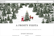 Christmas Forest Online Holiday Party Invitations