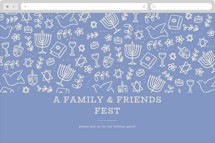 Warmth Of The Lights Online Holiday Party Invitations