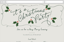 Festive Online Holiday Party Invitations