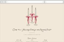 Candles Online Holiday Party Invitations