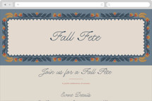 Autumn Harvest Online Holiday Party Invitations