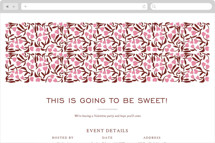 Heart Flowers Online Holiday Party Invitations